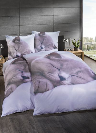 Microfaser-Interlock Bettw&auml;sche-Garnitur 