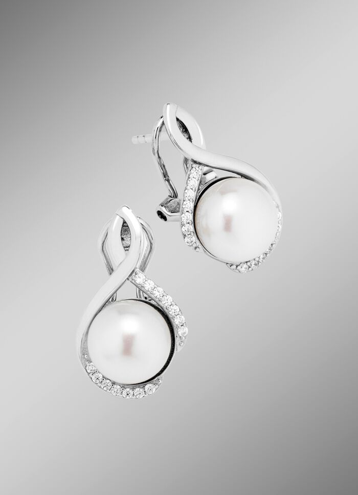 Clipstecker mit echt Mab&eacute;-Zuchtperle 