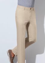 &laquo;Francesco Botti&raquo;-Hose mit Leinen in 3 Farben 