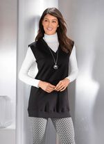 Schwarzer Pullunder mit V-Ausschnitt  