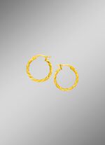 Gedrehte Creolen aus Gold  