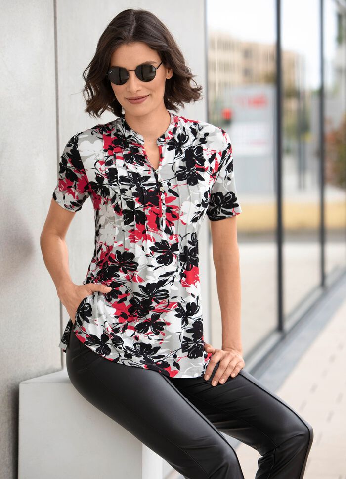 Shirt-Tunika mit Elastan 