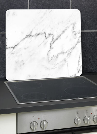 Wandblende aus Glas in Marmor-Optik 
