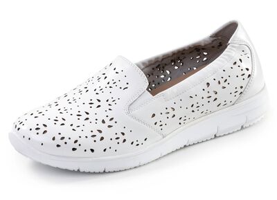 ELENA EDEN, sommerliche Damen-Slipper, Weite G, mit herausnehmbarem Fussbett 