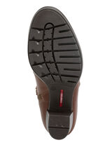 ELENA EDEN, modische Damen-Stiefeletten, Weite G, mit herausnehmbarem Fussbett COGNAC