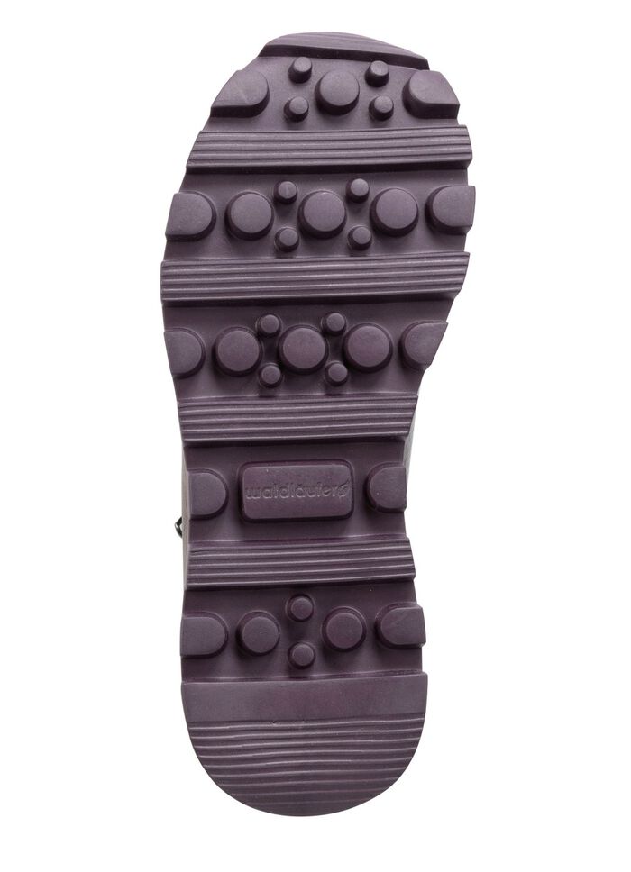 Waldl&auml;ufer Schn&uuml;r-Sneaker mit buntem Textilmaterial kombiniert 