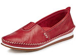 Andrea Conti Mokassin-Slipper mit dezenter Knitter-Struktur ROT