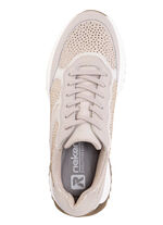 Rieker Sneaker mit Glitzersteinchen PUDERROSÉ-WEISS