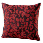 Kissenbezug mit hübschem Blättermotiv BORDEAUX-ROT