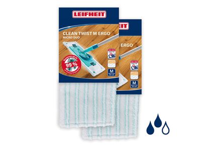 Ersatzbez&uuml;ge 2er-Set, f&uuml;r Leifheit Power Clean 