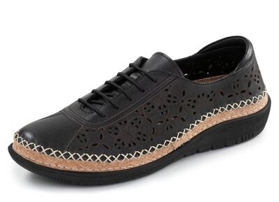 ELENA EDEN, sommerliche Damen-Schn&uuml;rschuhe, Weite H, mit herausnehmbarem Fussbett 