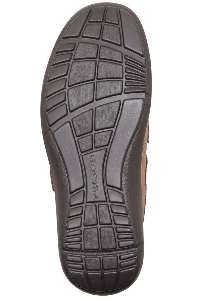 Waldl&auml;ufer, bequeme Herrn-Slipper, Weite H, mit herausnehmbarem Fussbett TABAKBRAUN