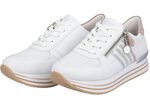 Remonte Sneaker im modischen Dessin WEISS-ROSEGOLD