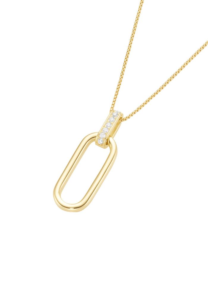 Vergoldeter Anh&auml;nger mit Kette 