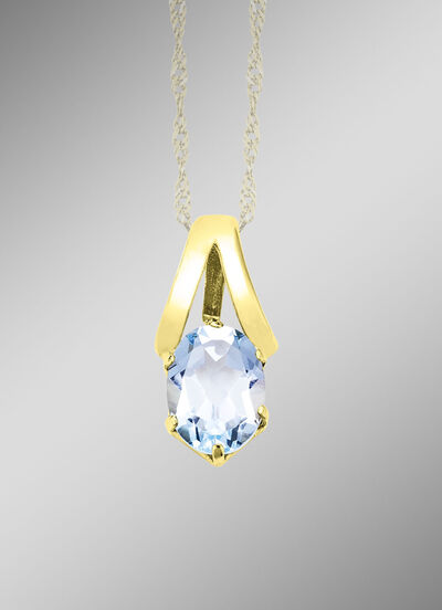 Anh&auml;nger mit Blautopas 