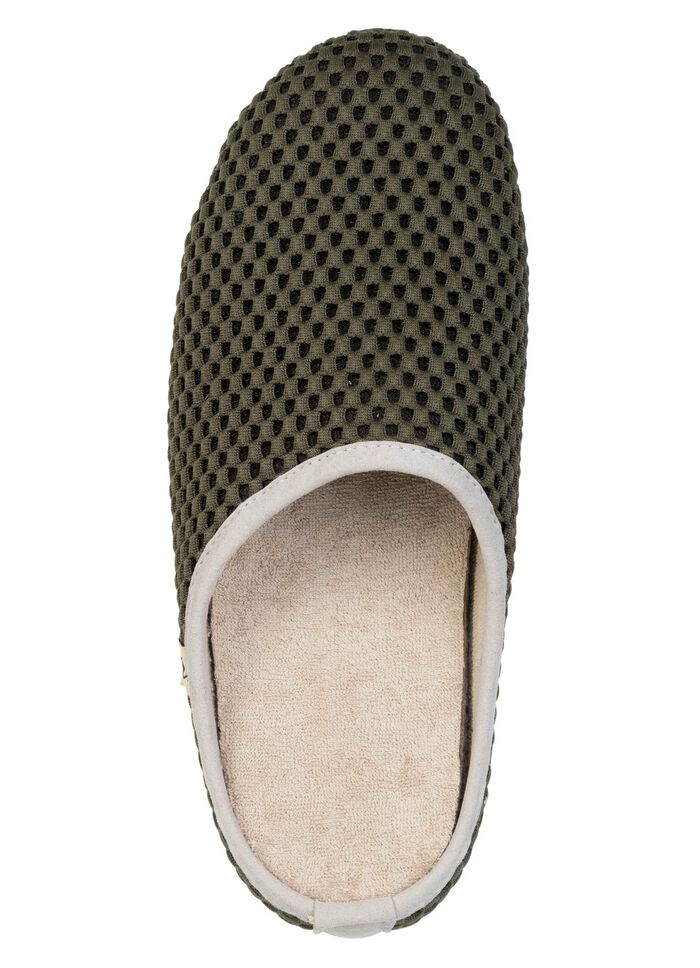 Leichte Herren-Hausschuhe, mit herausnehmbarem Fussbett 