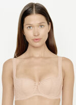 Susa Dirndl-BH mit floraler Elastikspitze im Vorderteil BEIGE