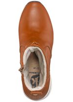 Stiefelette aus weichem Nappaleder COGNAC