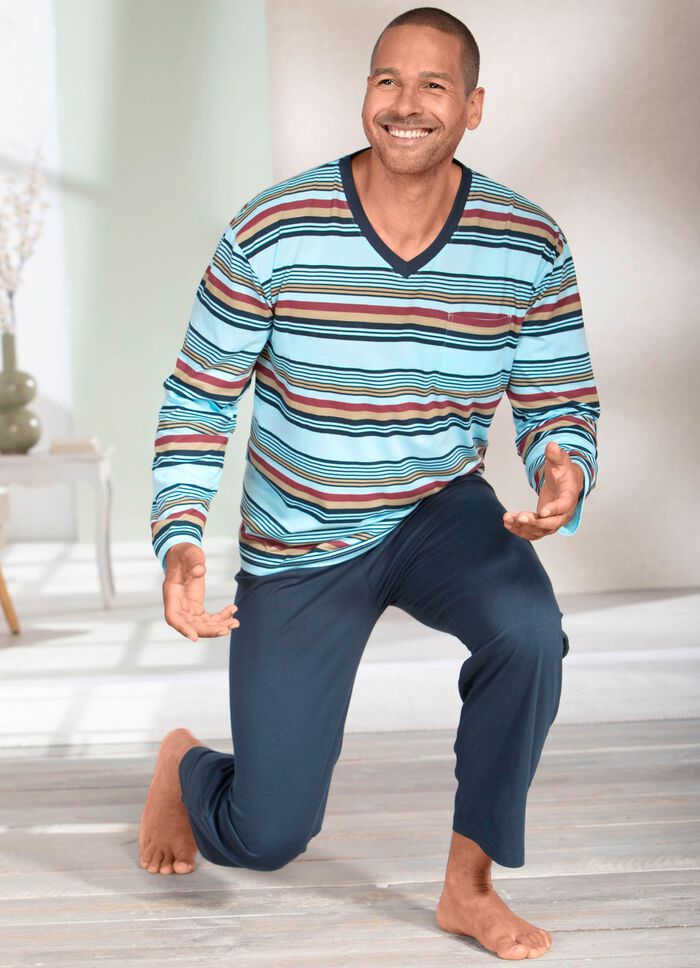 Zweierpack Schlafanz&uuml;ge mit V-Ausschnitt 