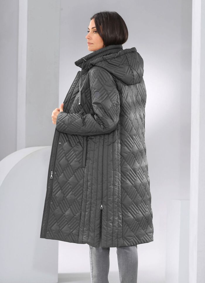 Mantel mit interessantem Stepp 