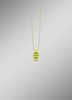Strahlende Natürlichkeit – Anhänger mit Peridot und Diamanten 