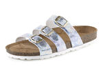 ELENA EDEN Pantolette mit buntem Metallic-Schimmer BLEU-METALLIC