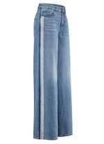 Sportive Jeans mit modisch weitem Beinverlauf 
