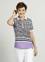 Poloshirt mit Allovermuster 