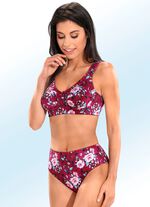 Zweierpack Slips mit farbharmonischem Floraldessin 