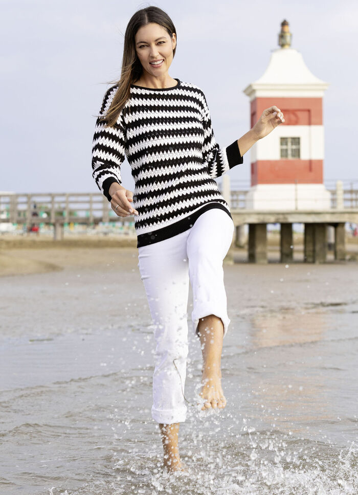 Pullover mit Zackendessin 