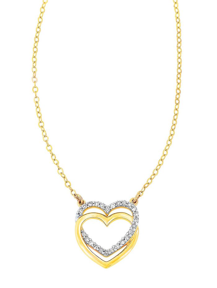 Romantische Halskette mit 25 Diamanten 