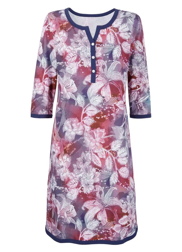 Nachthemd mit Modal und 3/4-langen &Auml;rmeln 