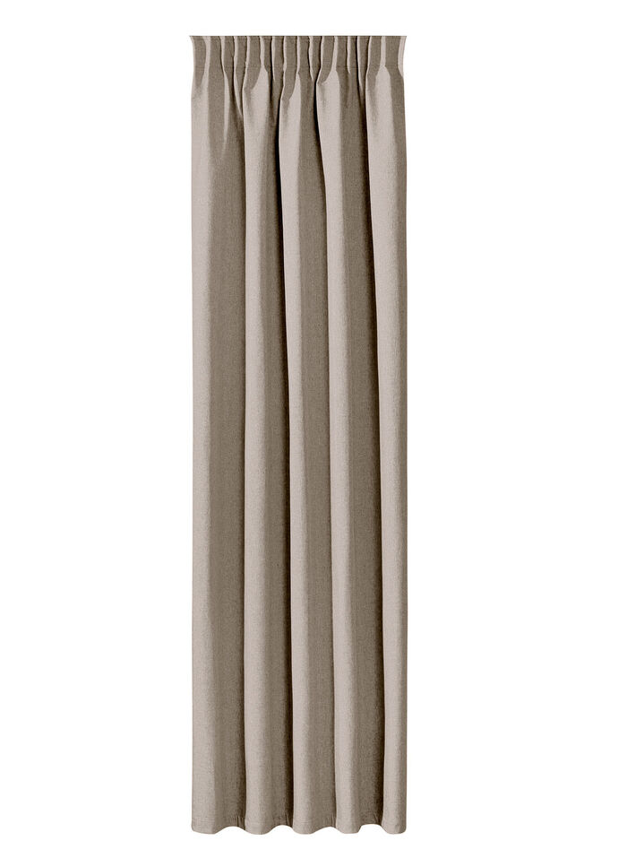 Energiespar-Verdunkelungsschals in Leinenoptik BEIGE