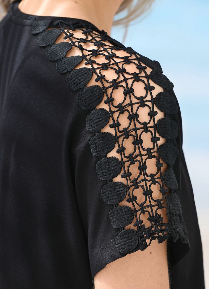 Laurina Zweierpack Kleider mit Stickereispitze 