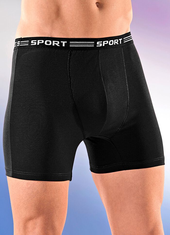 Viererpack Pants aus Feinjersey, uni bunt 