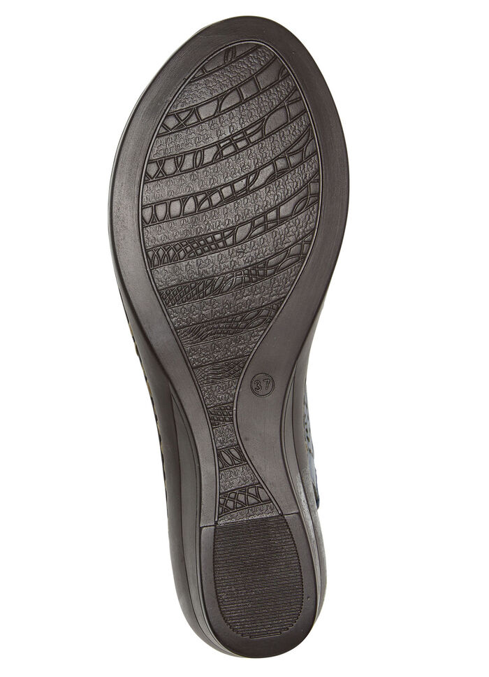 ELENA EDEN, sommerliche Damen-Sandaletten, Weite G, aus Leder JEANS