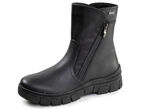 ELENA EDEN, gefütterte Damen-Boots, Winterschuhe, Weite G, mit herausnehmbarem Fussbett SCHWARZ