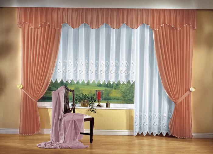 Langstore mit Plauener Stickerei WEISS