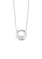 Elegante Halskette mit synth. Zirkonia 
