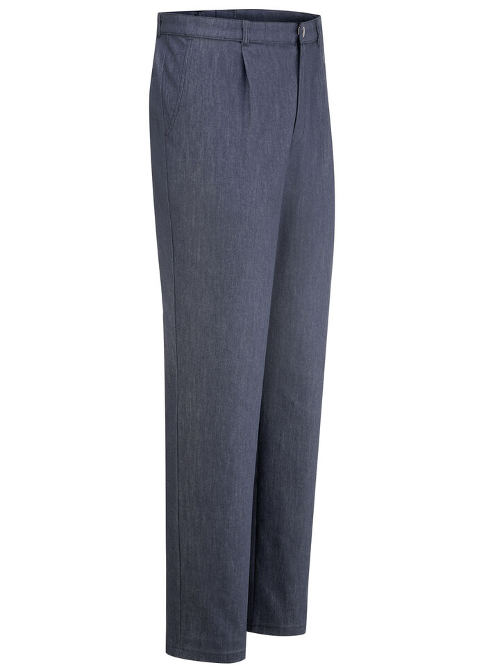 «Klaus Modelle»-Edeljeans mit Bundfalten in 2 Farben BLAU