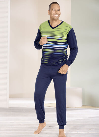 Pyjama mit V-Ausschnitt 