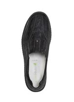 Waldl&auml;ufer, komfortable Damen-Slipper, Weite K, mit herausnehmbarem Fussbett SCHWARZ