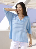 Pullover mit edlen Glitzereffekten 
