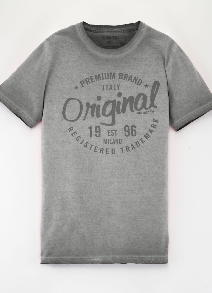 T-Shirt von «Milano Italy» in 3 Farben ANTHRAZIT