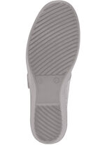 Gemini Slipper aus weichem Rindleder KIESEL