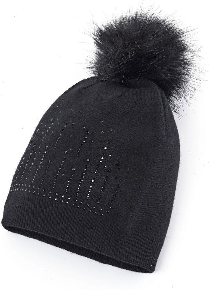 M&uuml;tze mit dezenten Glitzersteinchen 