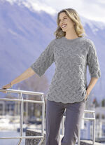 Pullover mit Alpaka GRAU MELIERT