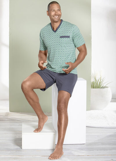 Shorty mit V-Ausschnitt 