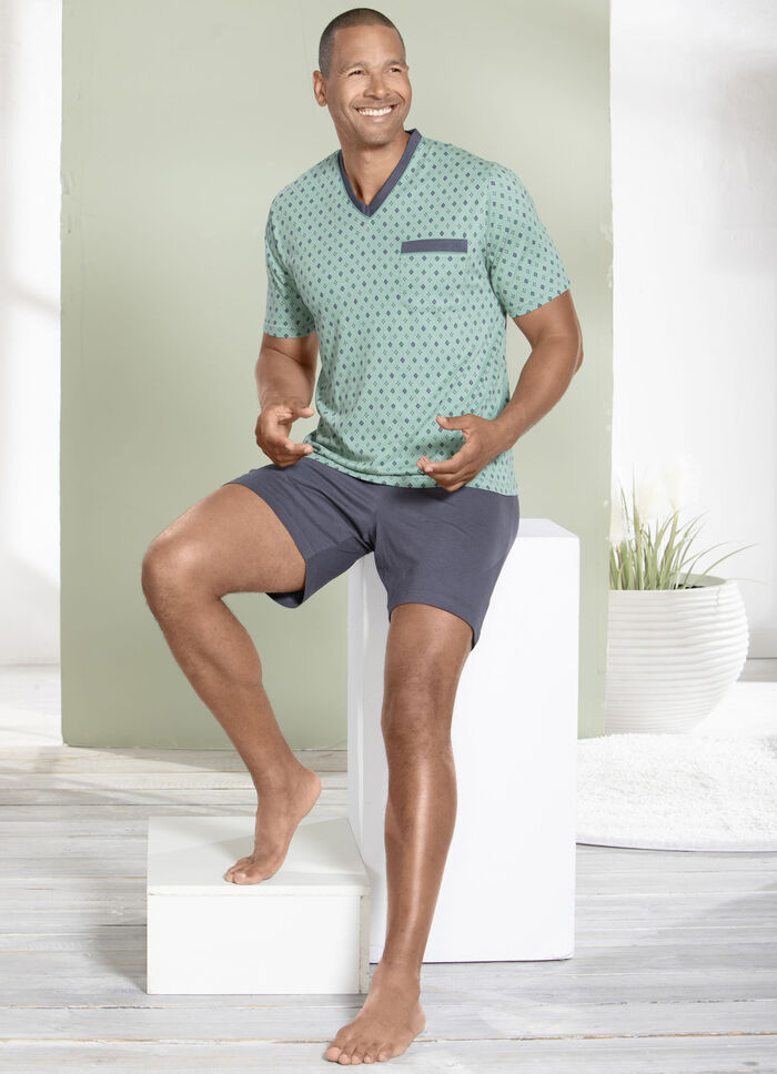 Shorty mit V-Ausschnitt 