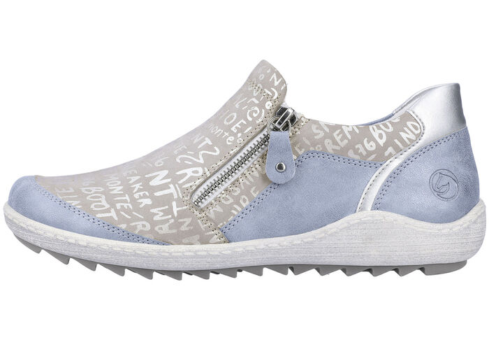 Remonte Slipper mit herausnehmbarer Einlage BLEU-SILBERGRAU